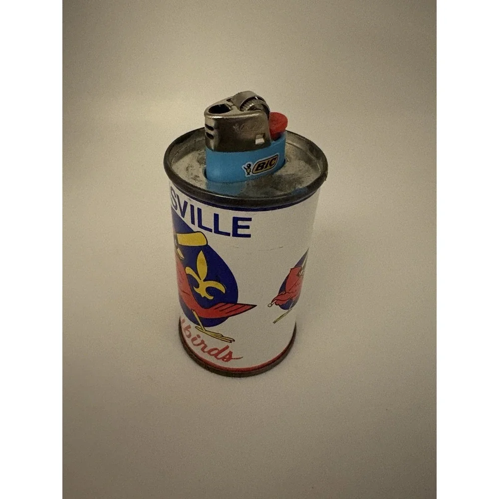 Louisville Redbirds Baseball Vintage Metal Lighter Holder - Made In USA